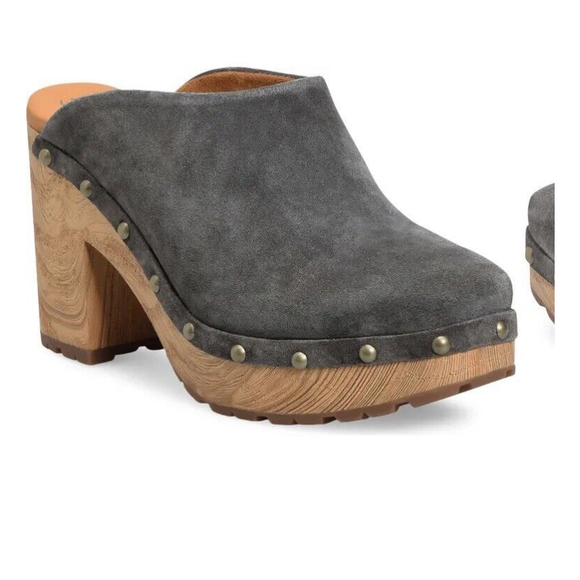 Kork-Ease Shoes - Kork-Ease Gray Suede Sudbury Clogs Size 6m